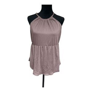 Maurices Women's XS Pink Halter Neck Tank Top Sleeveless Casual